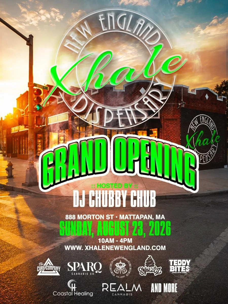 NEW SPOT. NEW ENERGY. 🌿✨

Mattapan, say hello to @xhalenew &mdash; officially opening its doors Sunday, August 23rd!

Pull up for the Grand Opening, check out the new space and welcome Xhale New England to the neighborhood.

📍 888 Morton St. &bull;