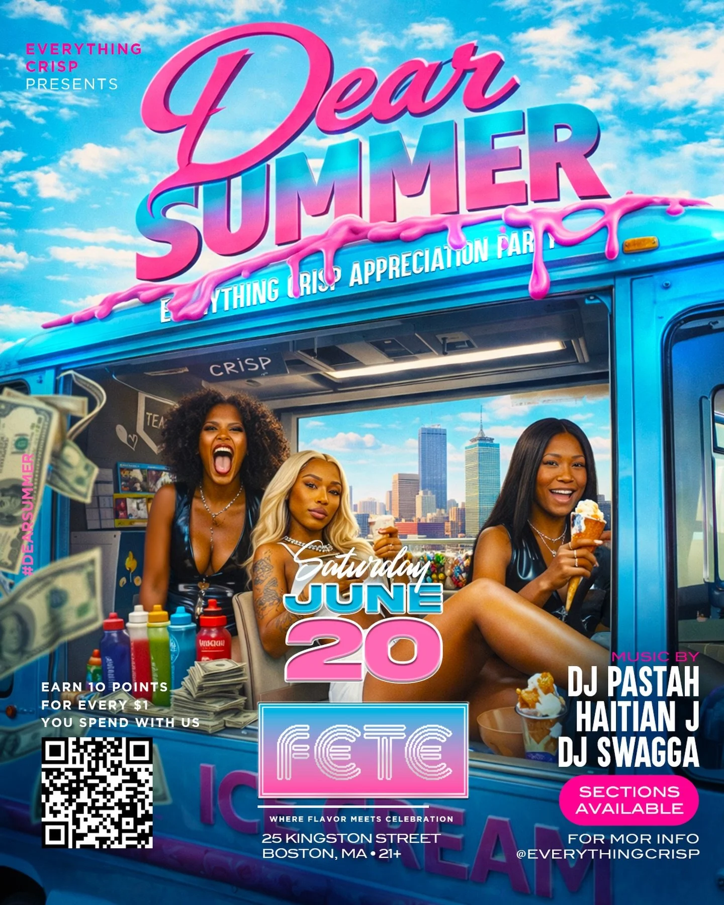 Official "DEAR SUMMER" Flyer Design 
 📸 ☀️🥂 @everythingcrisp 
&bull;
&bull; 
#dearsummer #nightlife #fete #graphicdesign #everythingcrisp