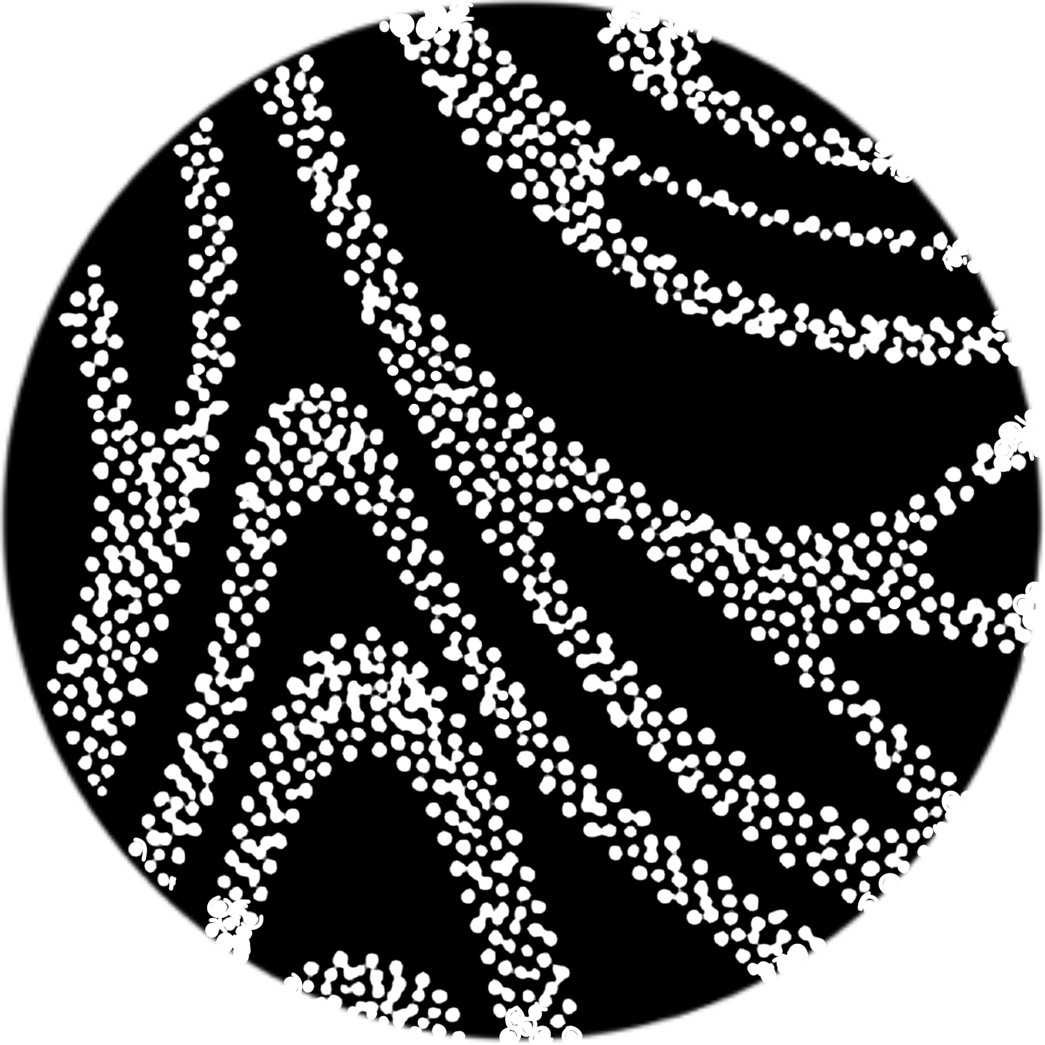 abstract fluid pointillism tattoo flash