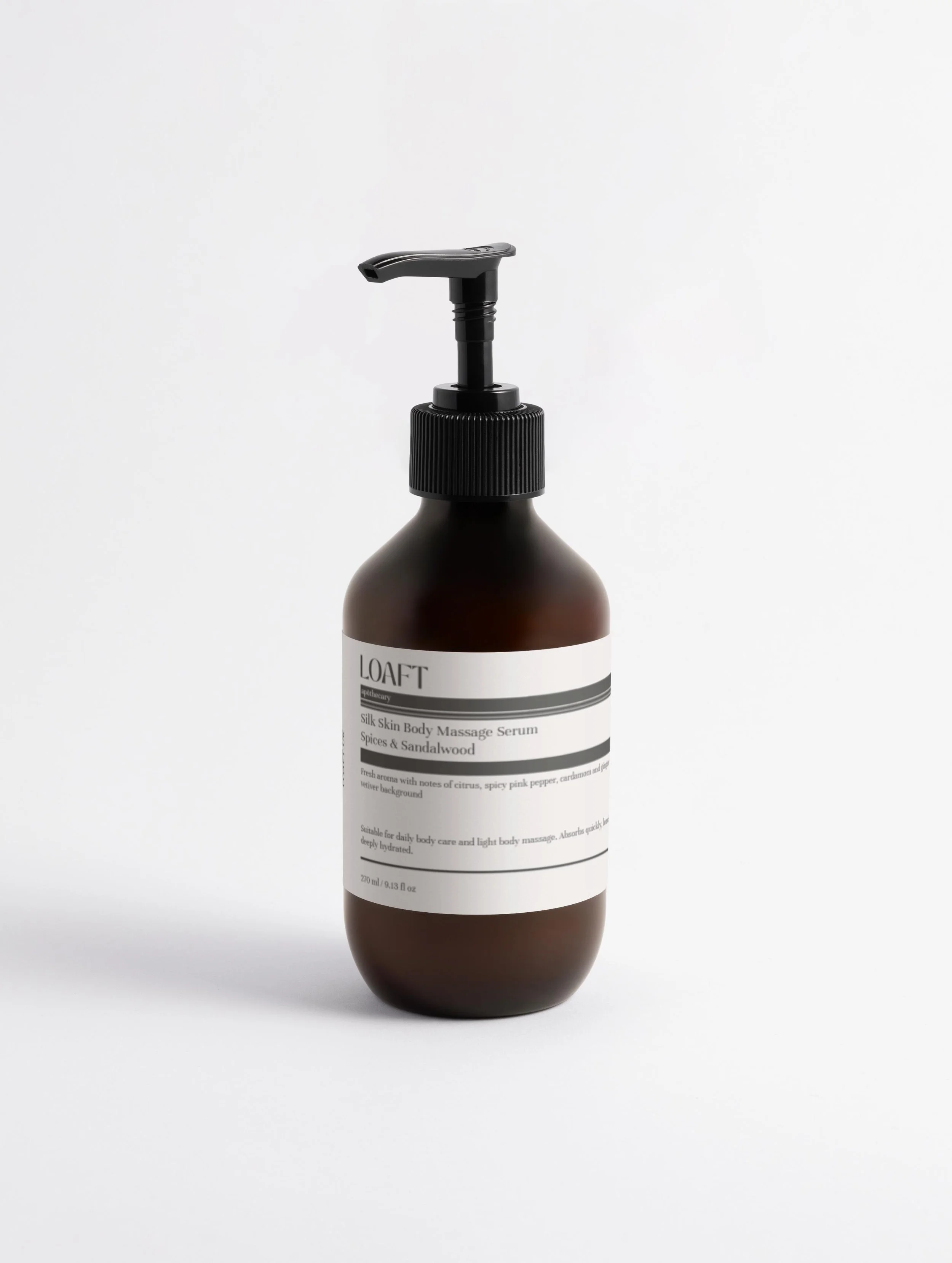 LOAFT Massage Body Serum – Velvet Skin | Spices & Sandalwood