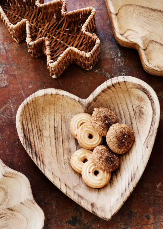 Wooden Heart Tray