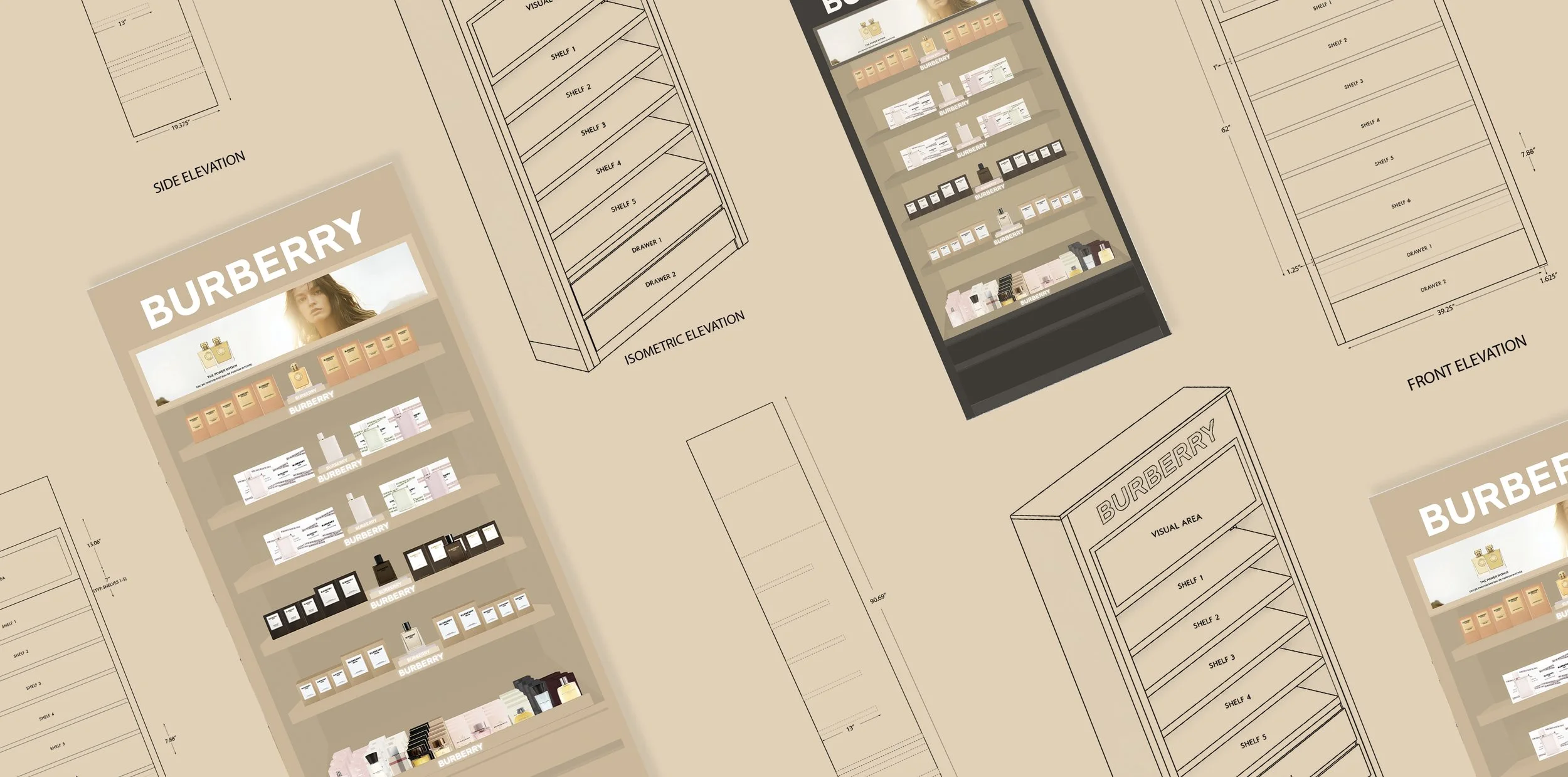 Burberry Retail Backwall