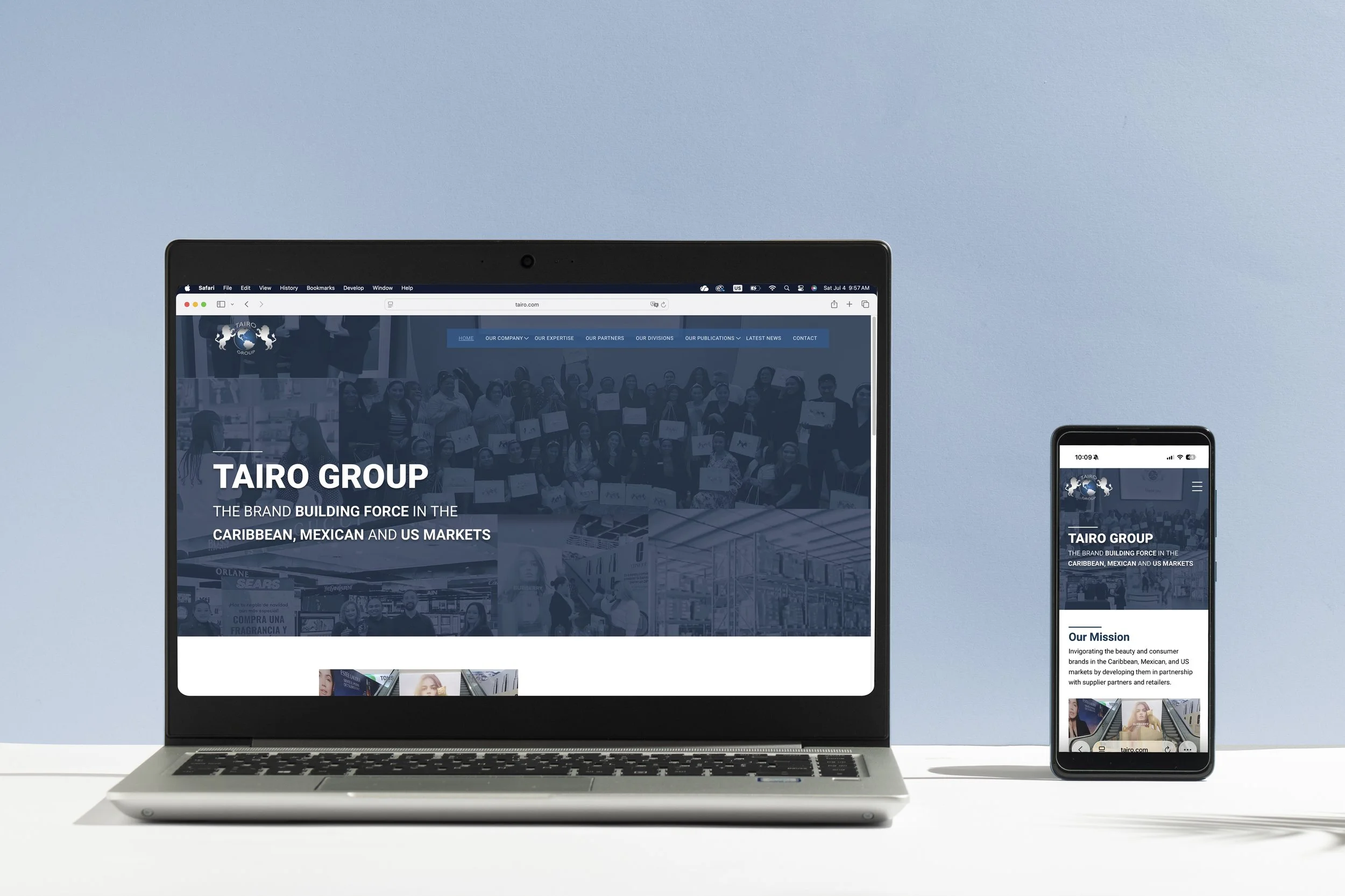 Tairo Group Website Redesign