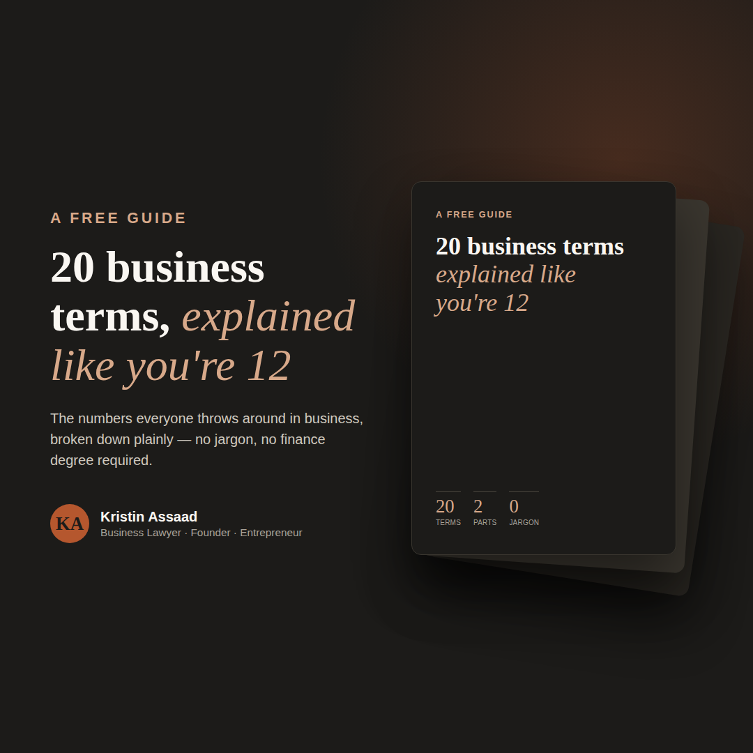 Free Guide: 20 most important Business Terms