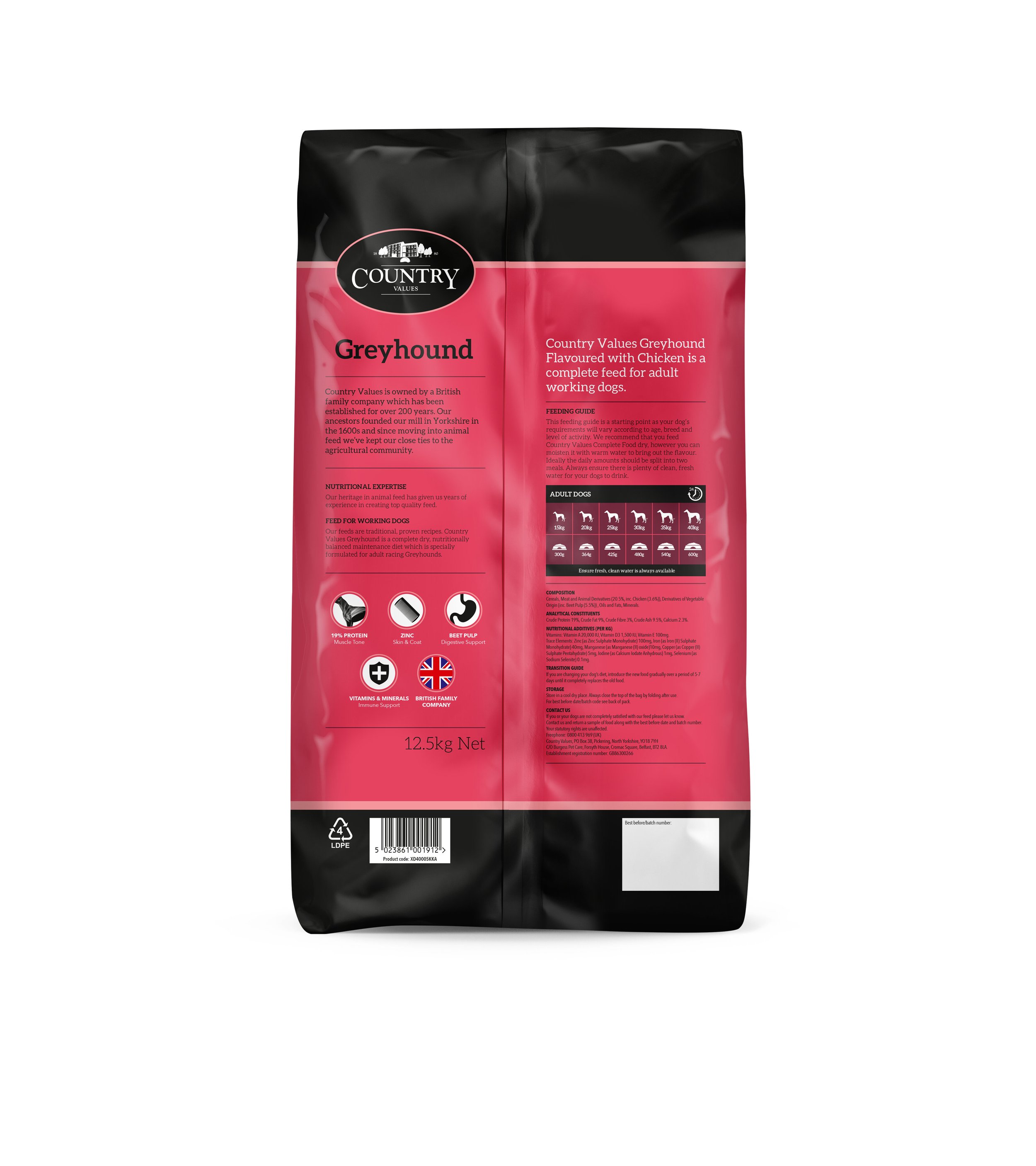 Country Value Greyhound Chicken 12.5kg