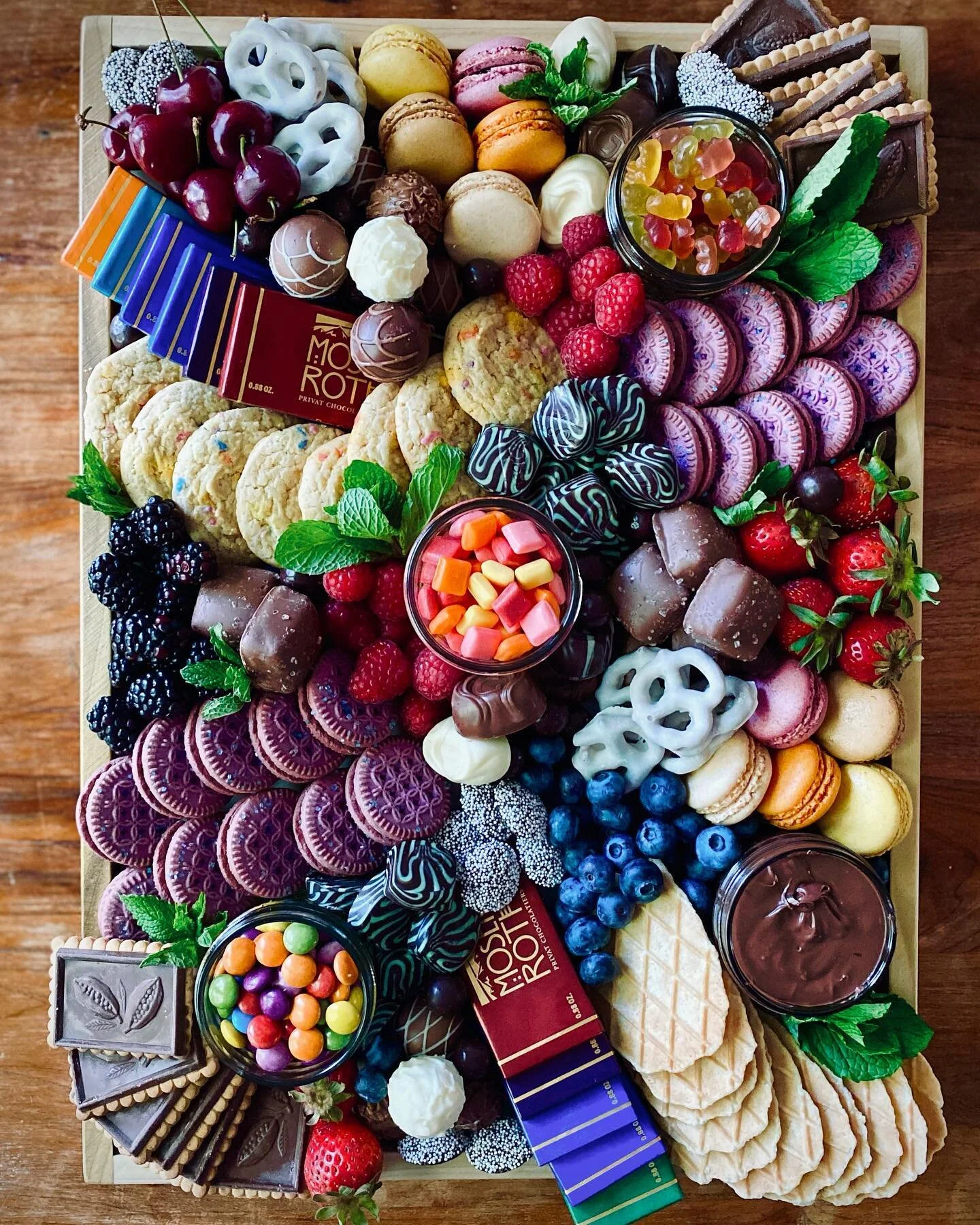 Good morning! I made this dessert board for a high school sleepover this weekend. They are always so fun to make! I love all the color and texture. 

Y&rsquo;all have a good day and stay cool! I just heard the feels like temp here in Franklin will be