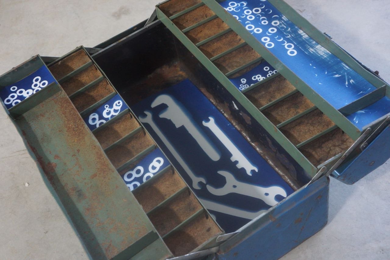tool box cyanotype