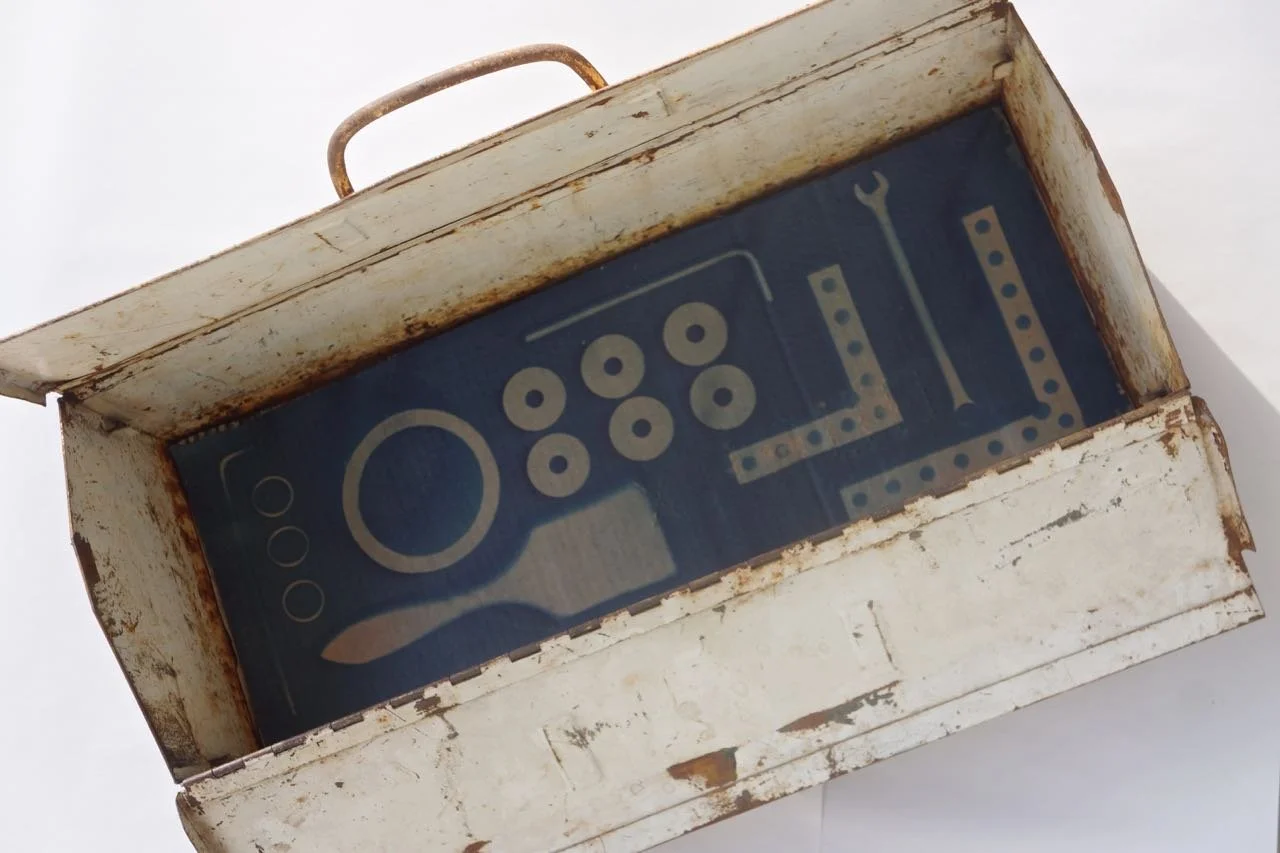 tool box cyanotype