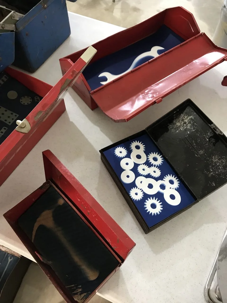tool box cyanotypes
