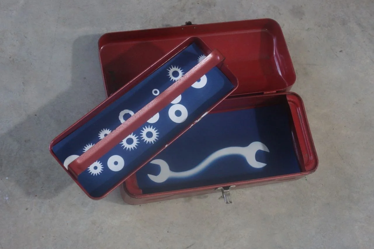 tool box cyanotype