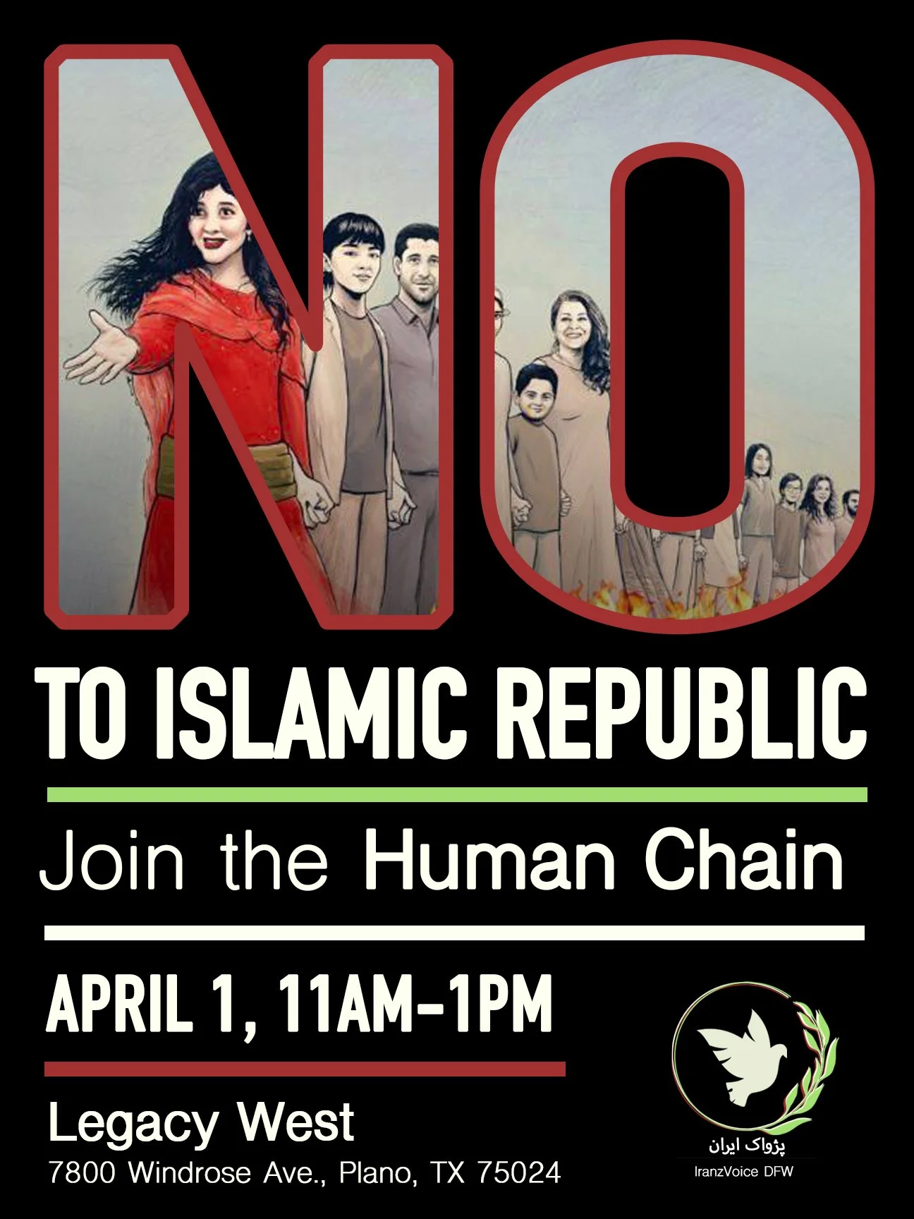 April 1st Human Chain