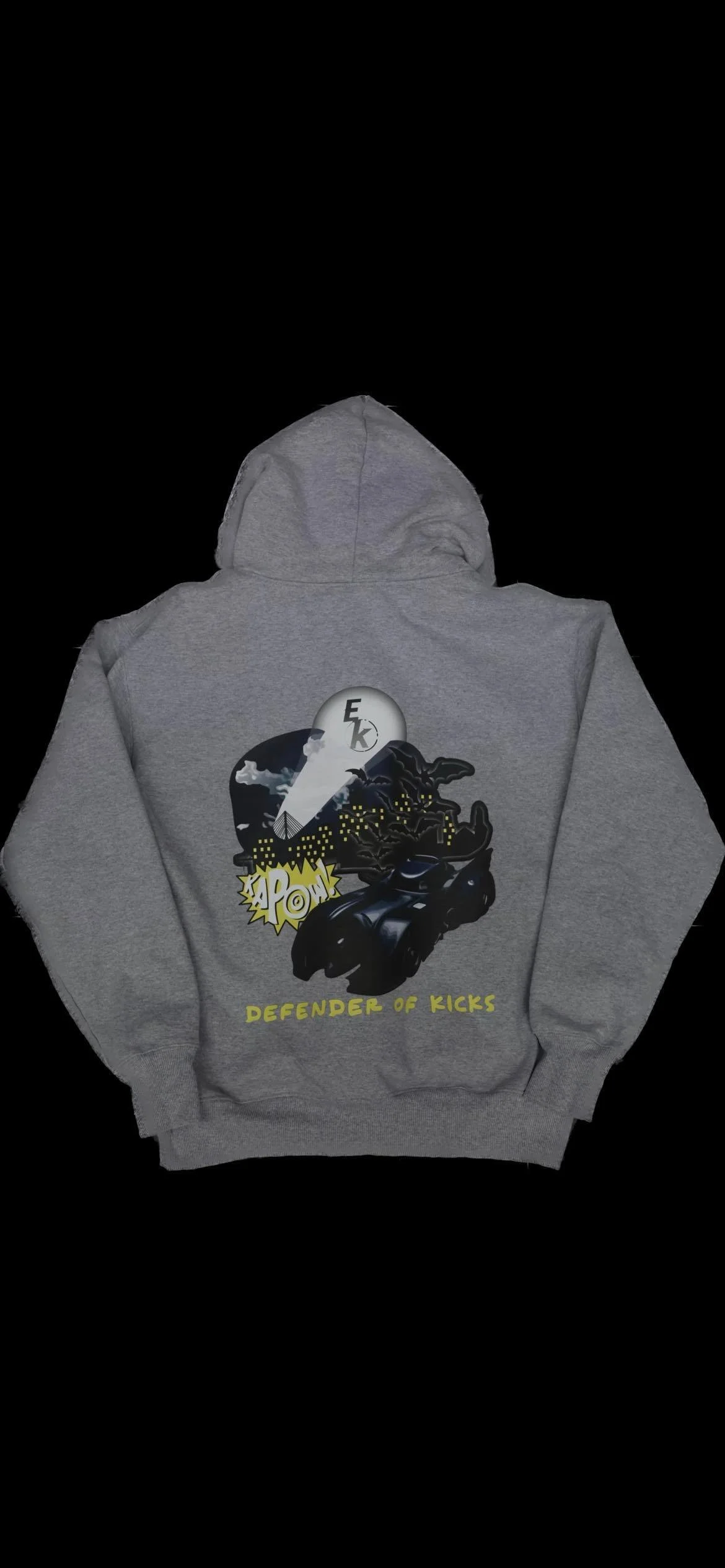 Grey Hoodie Defender of Kicks