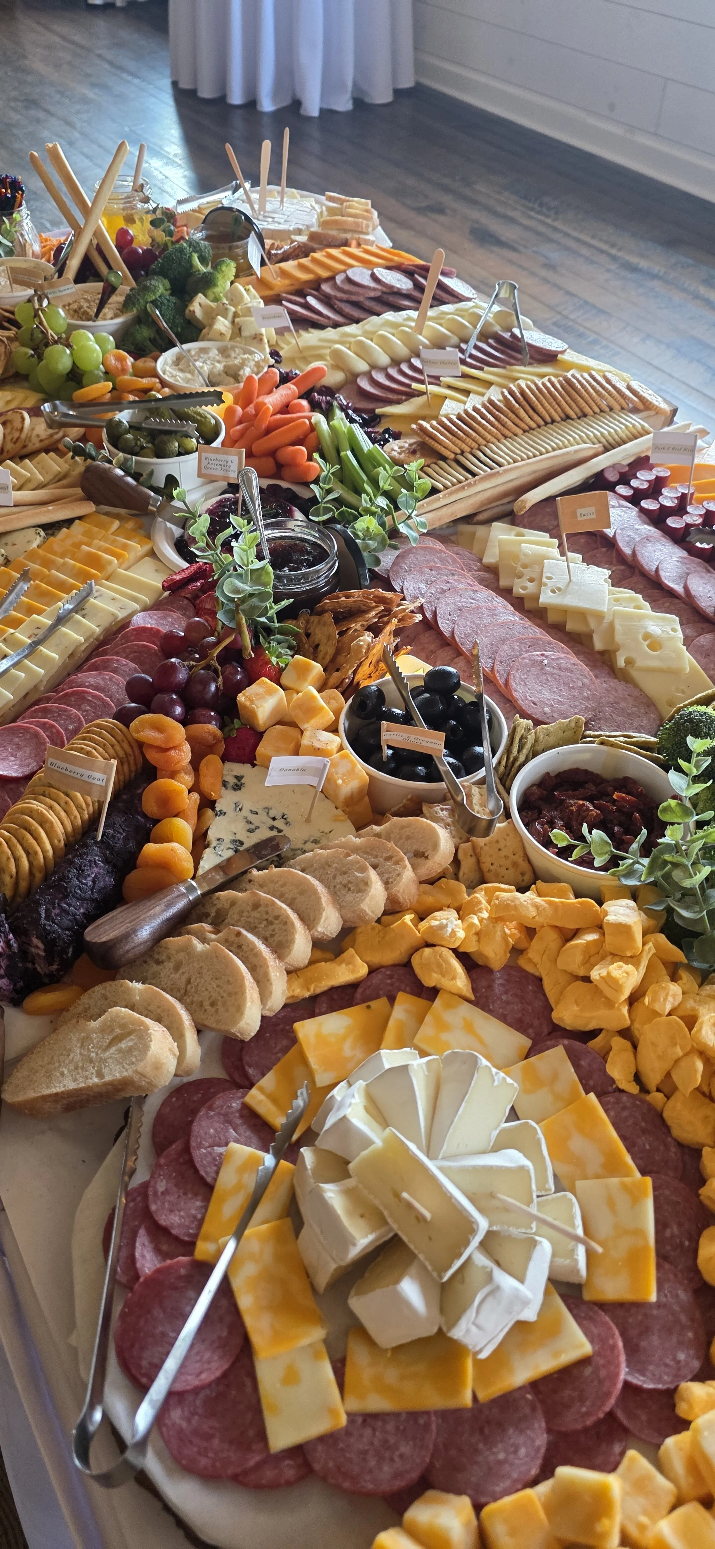 Grazing table detail @Lilydale Dance Hall & Event Venue - https://www.lilydalewi.com