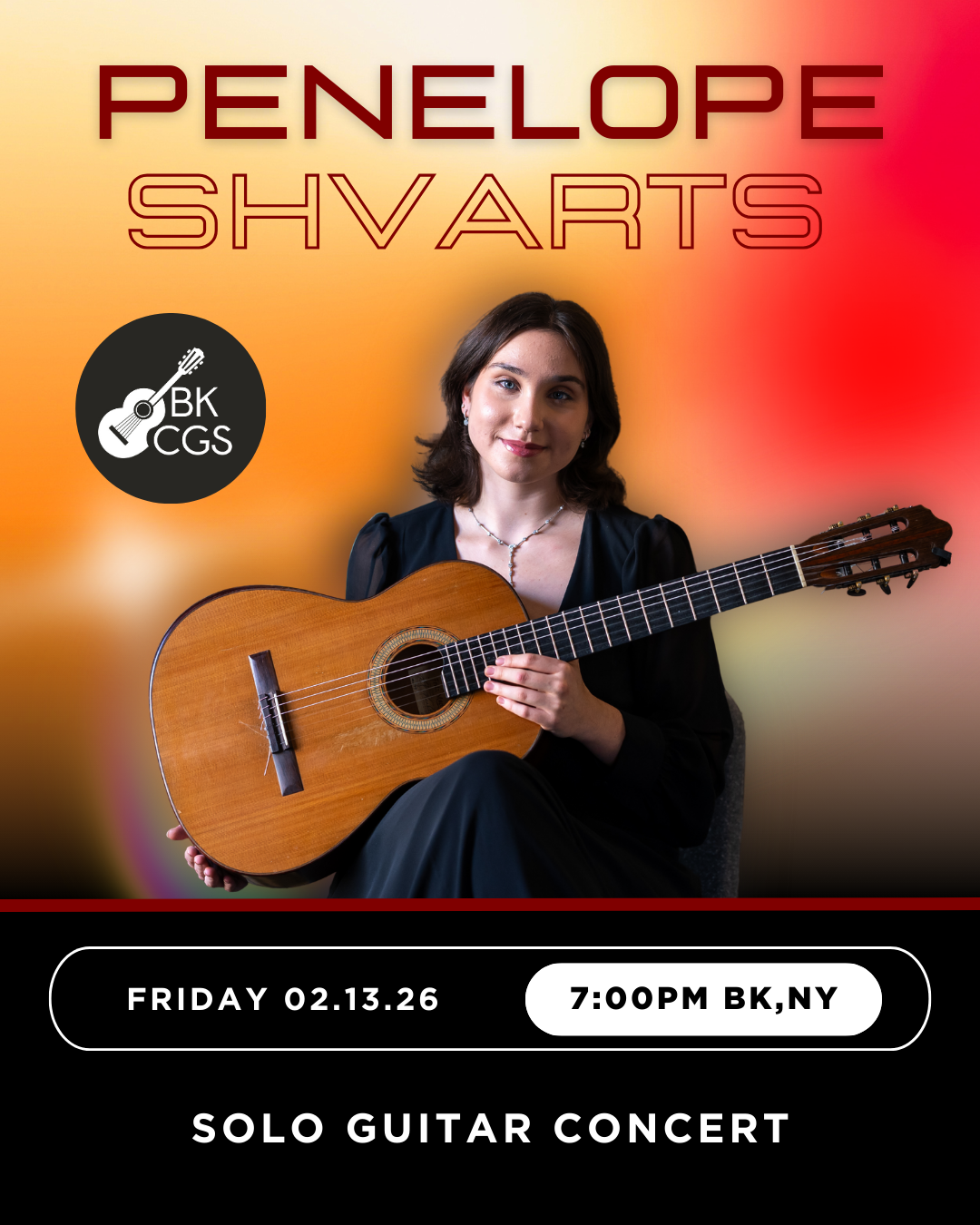 Penelope Shvarts, Solo Guitar Concert 