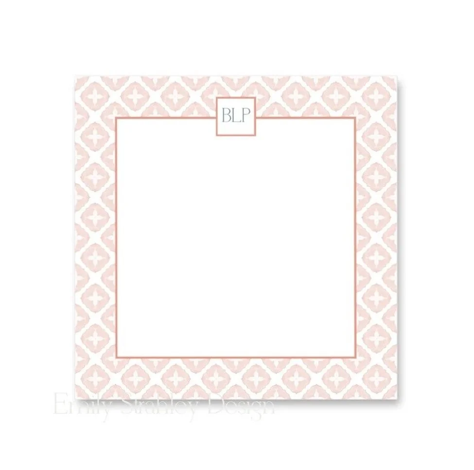 Emily Strahley Designs Blush Color Note Pad