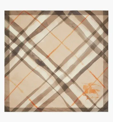 Burberry Equestrian Knight Watercolor scarf