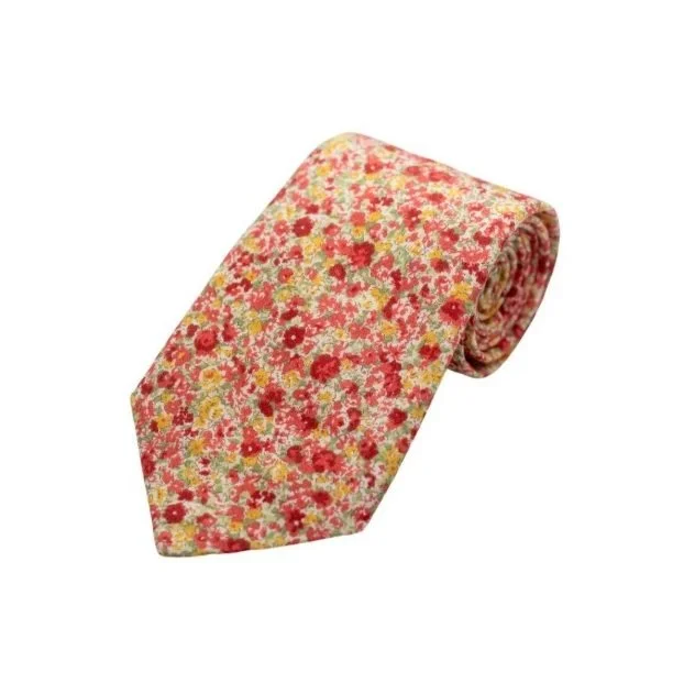 High Cotton Ties Red Floral