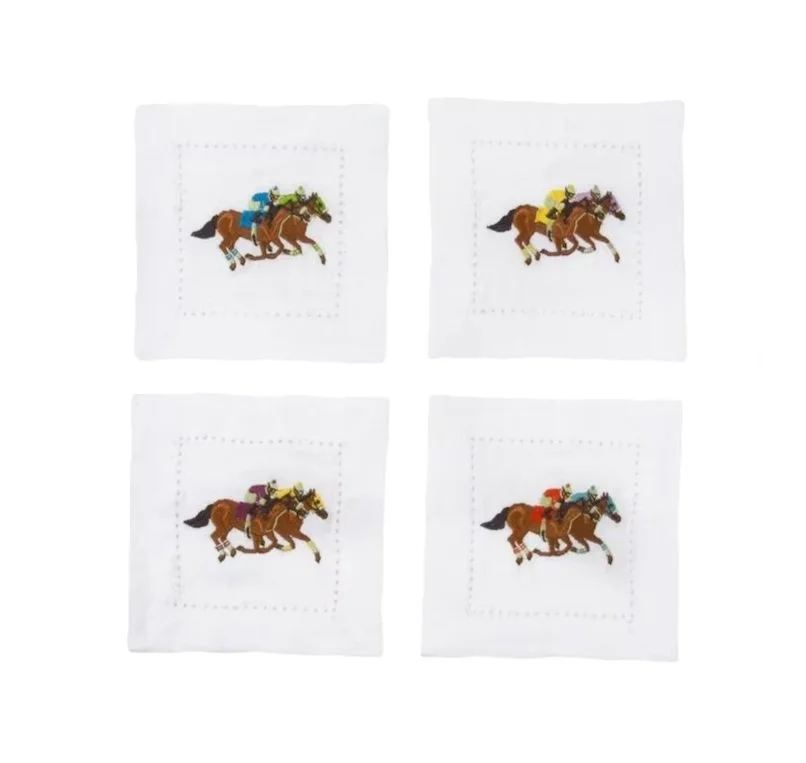 Sunskaara Etsy Derby Horse Cocktail Napkins