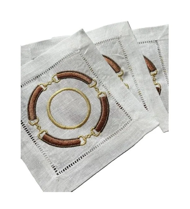Threadwell Design Co Etsy Cocktail Napkin Equestrian