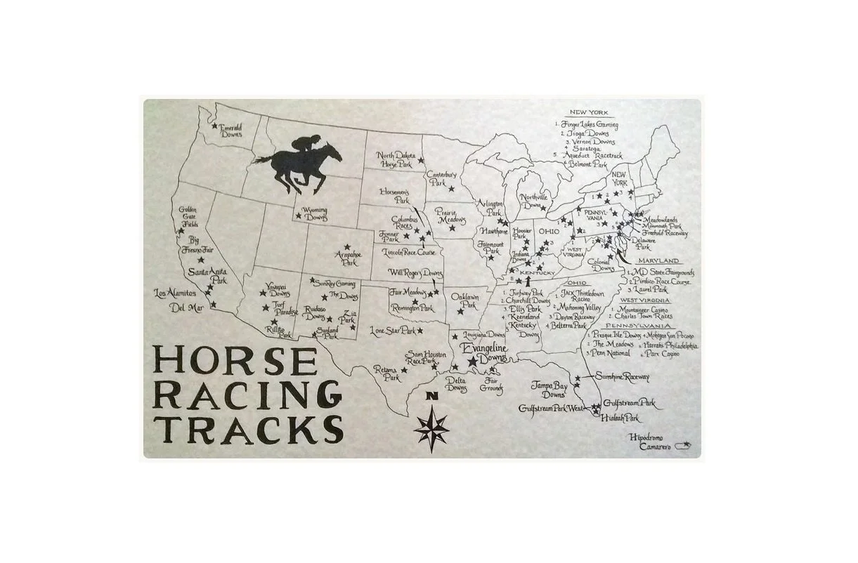 Mediaeval Map Maker Etsy Horse Racing Tracks