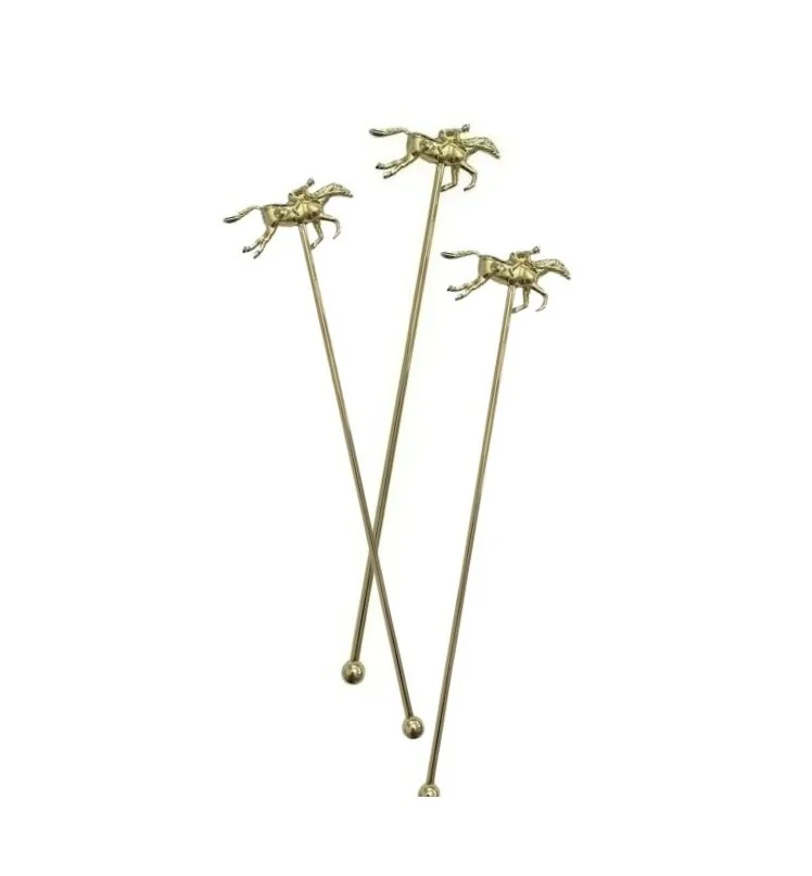 Barrel Down South Etsy Horse Stirrers in Silver