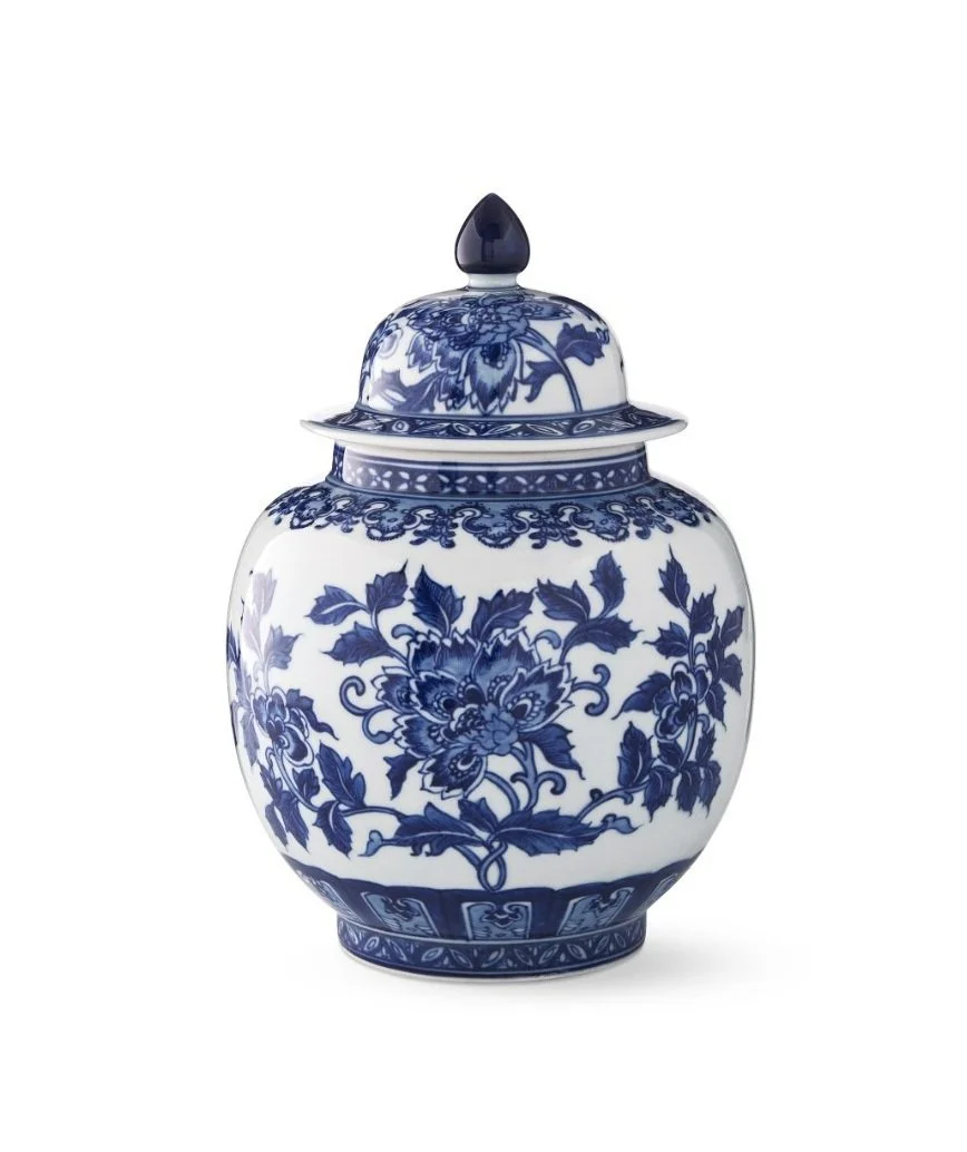 Chrysanthemum ginger jar Williams Sonoma Home