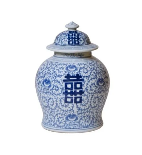 Double Happiness Lidded Temple Jar Well Appointed House