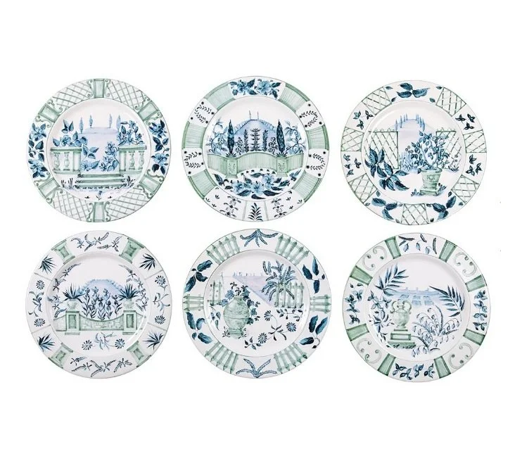 Laboratorio Paravicini Italian Views Plates Over the Moon