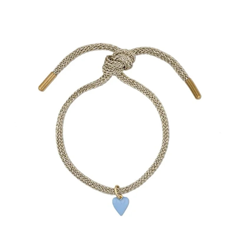 Mini blue heart bracelet Over the Moon
