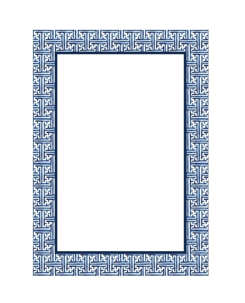 Navy Basketweave notepad WH Hostess