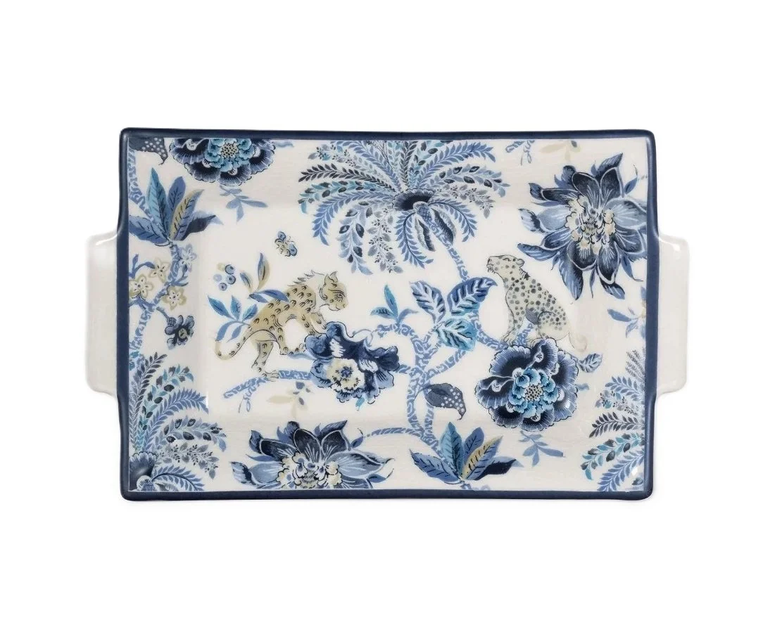 Williamsburg floral decorative tray Well Appointed House