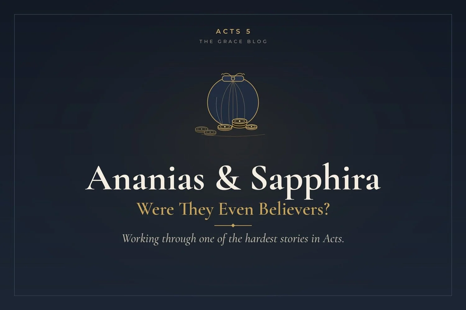 Ananias and Sapphira: Were They Believers?