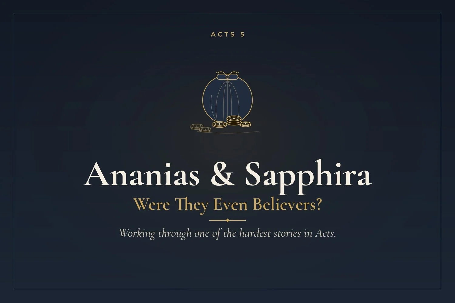 ananias and sapphira