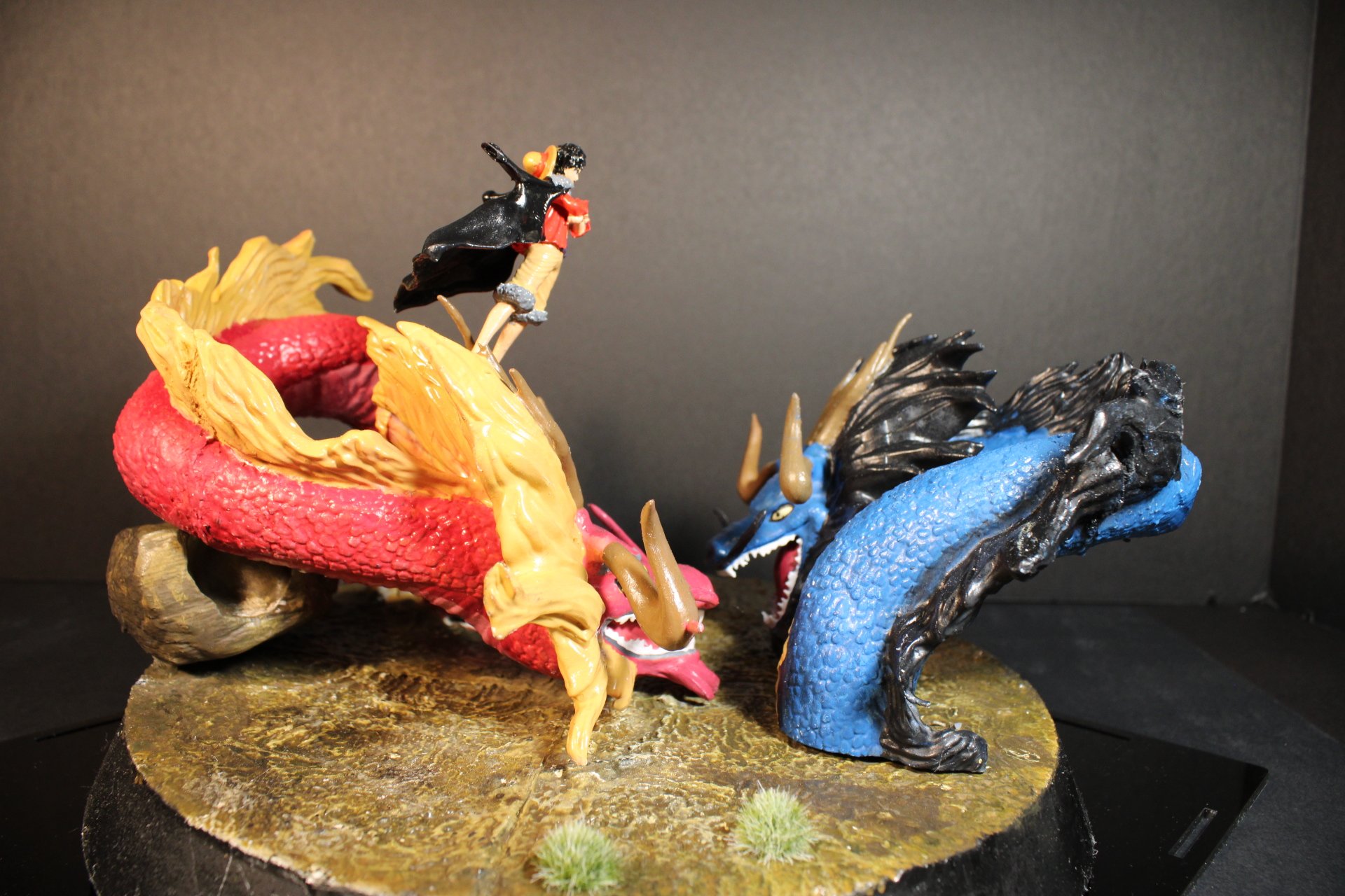 Luffy & Momonosuke Vs Kaido Diorama - Resin 3D Print