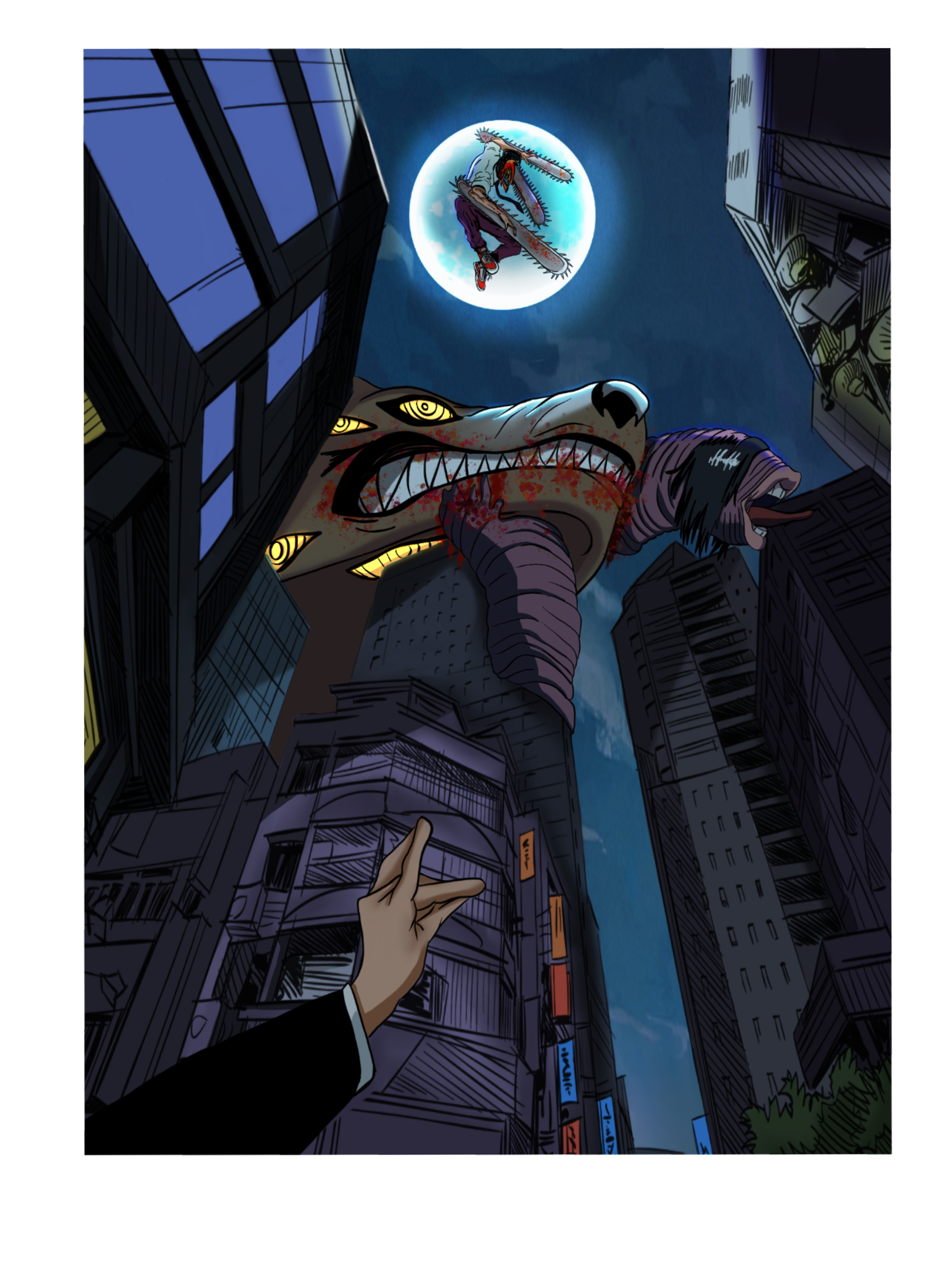 Chainsaw man - "KON" - Art Print