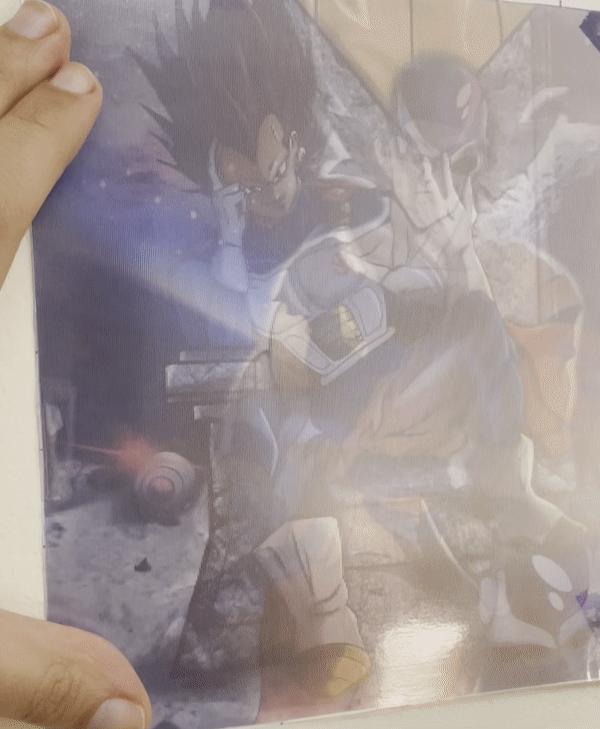 Goku & Vegeta- Lenticular print