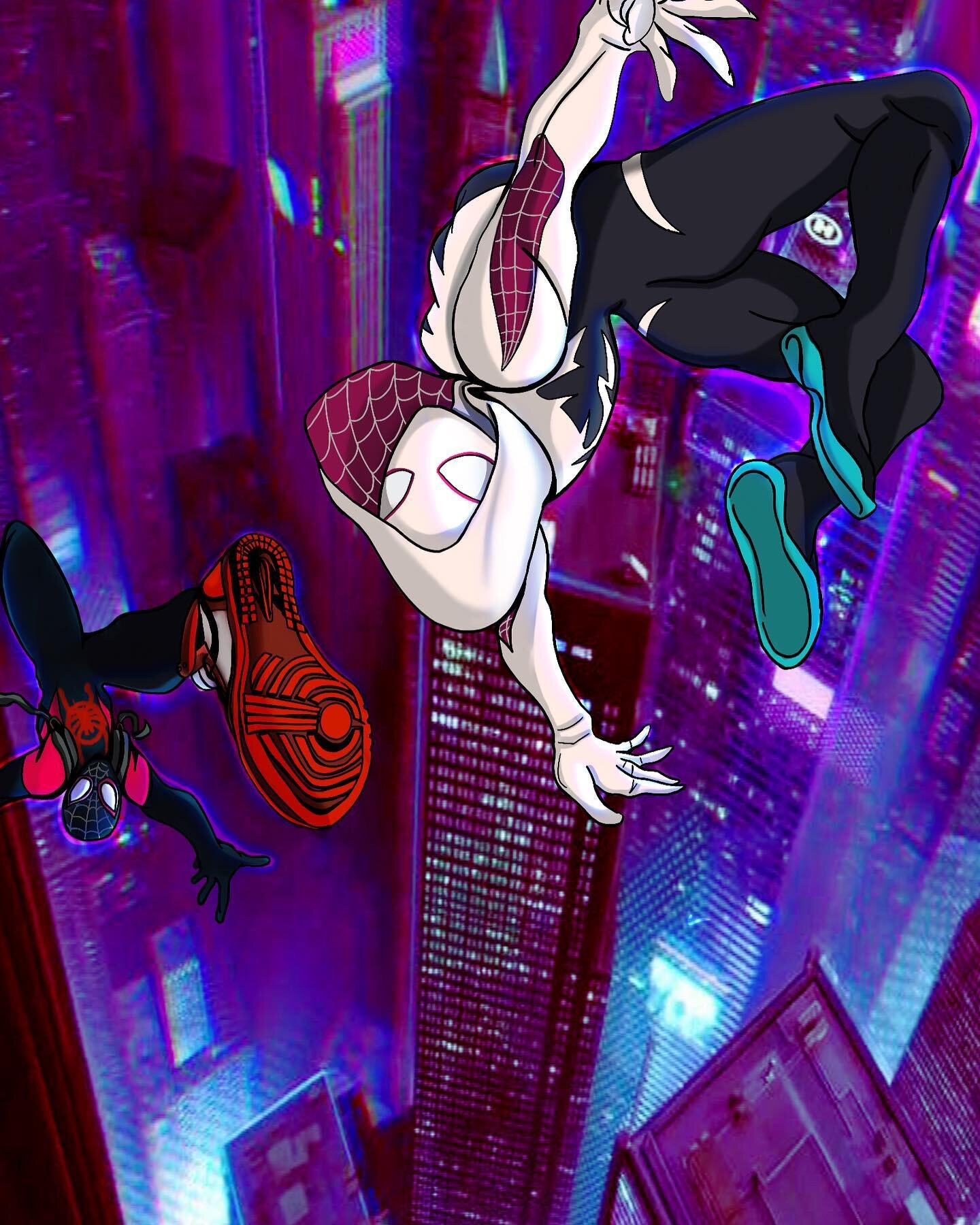 &ldquo;into the spider-verse&rdquo; #artprints #marvel #intothespiderverse #spiderman #canvasprints #metalprints