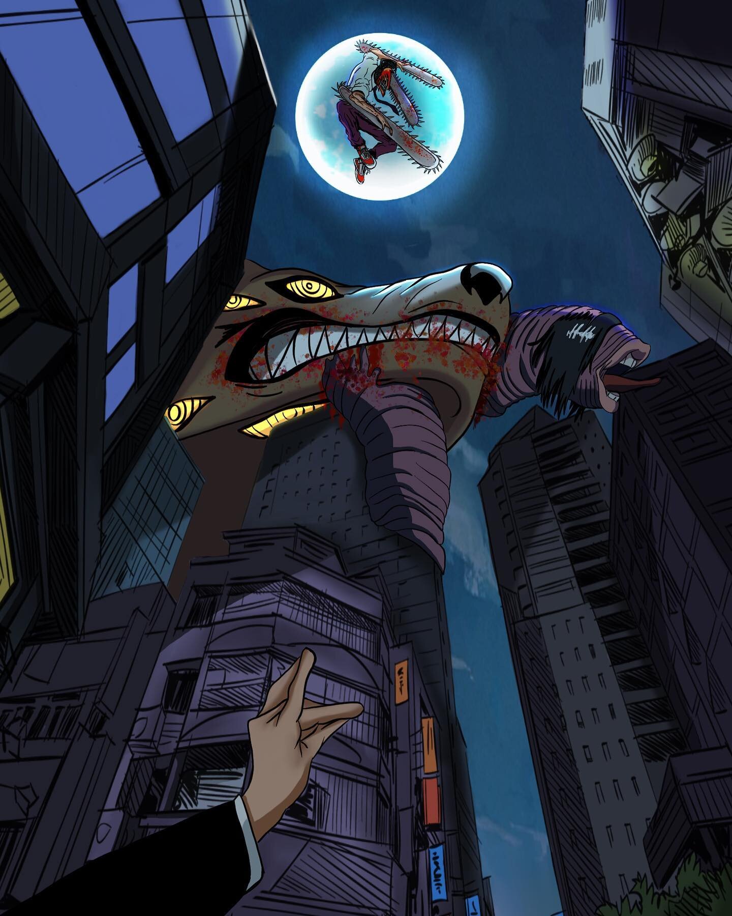 Chainsawman prints available in metal! #chainsawman #kon #art #metalprints #manga #anime