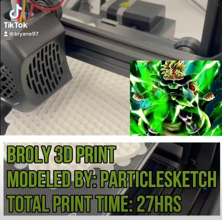 March was a month filled with commissions, and here&rsquo;s a look at one of the many. Stay tuned for more to come soon! #broly #3dprinting #dbs #dbz #art #3dart #actionfigures #manga #anime #dragonball #gogeta