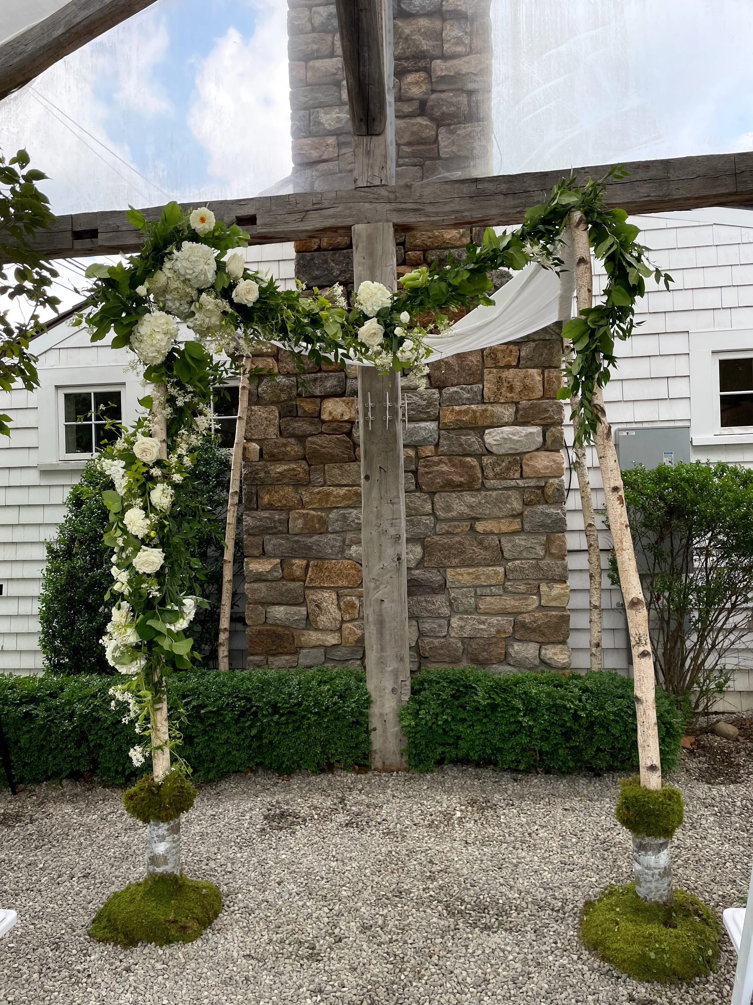 1 year ago ✨

A sweet, rustic wedding setup for a super down to earth couple. They were after an intimate, cozy experience. Keeping it classic and elegant with all white dahlias and blooms. 

Happy anniversary Amanda &amp; Steven!! September 13, 2025