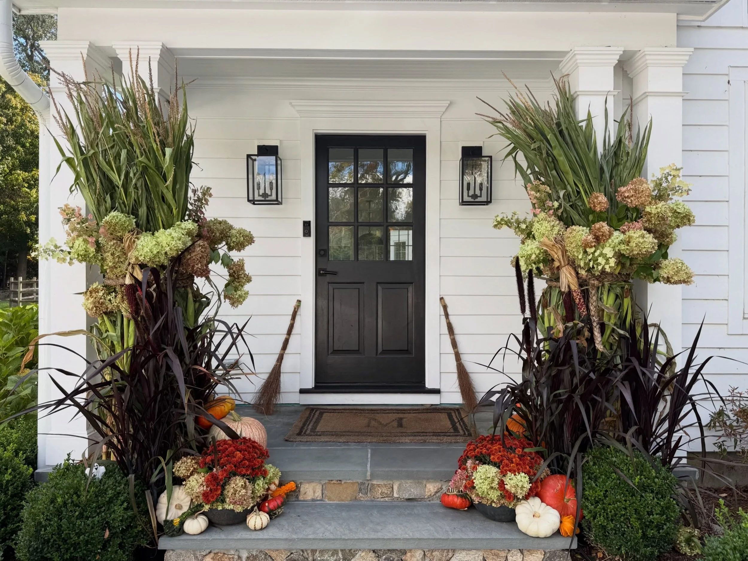 Fall has officially arrived to this front door 🍁

A little autumn magic, a touch of Halloween whimsy, and all the cozy textures of the season. 

✨Let us transform your entryway with custom-curated designs and seasonal containers. 

Visit our website