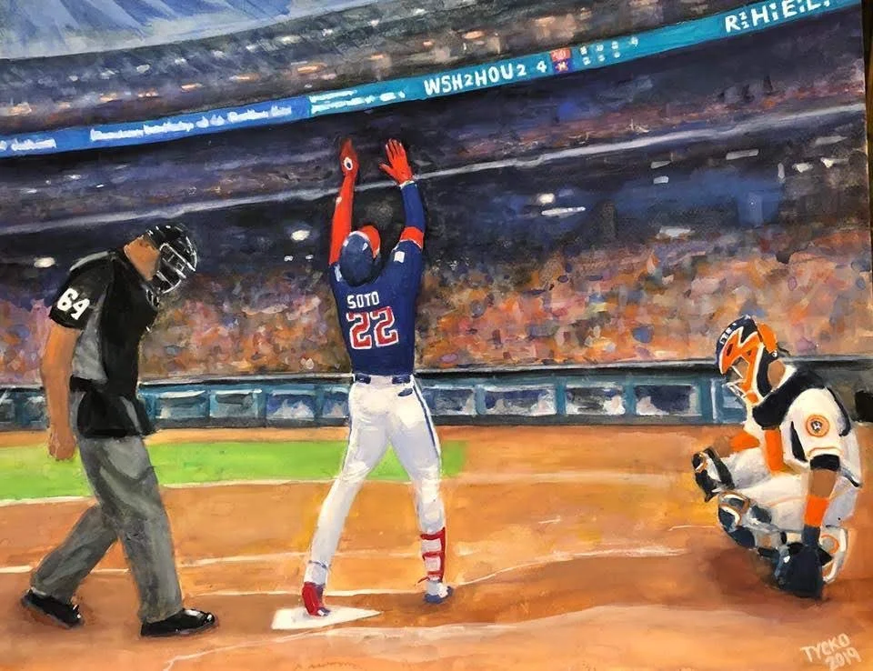 Juan Soto's "Hit Onto the Tracks"