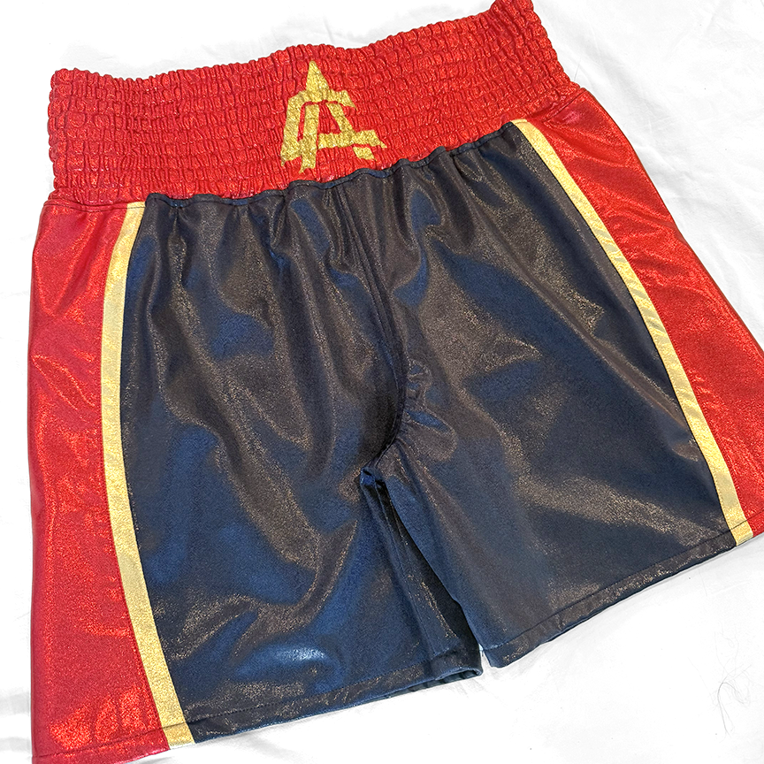 SATIN SPANDEX MEN’S BOXING TRUNKS