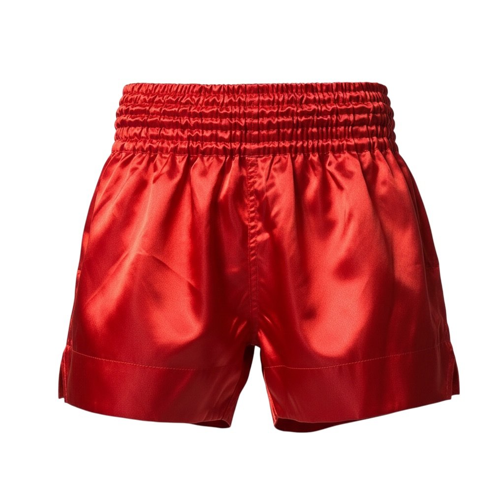 XXS Red Satin Boxing Trunks