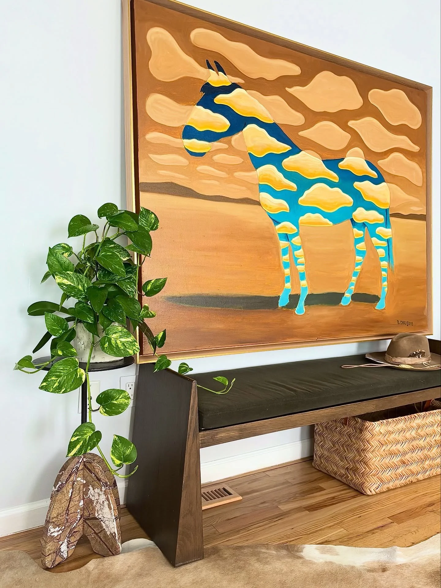 When we say Botanically Blurred takes your vibe and not only matches it but elevates it, we mean it.

This client&rsquo;s space is filled with artwork that reflects their personal style &mdash; bold, unique, and intentional. The plants had to do the 