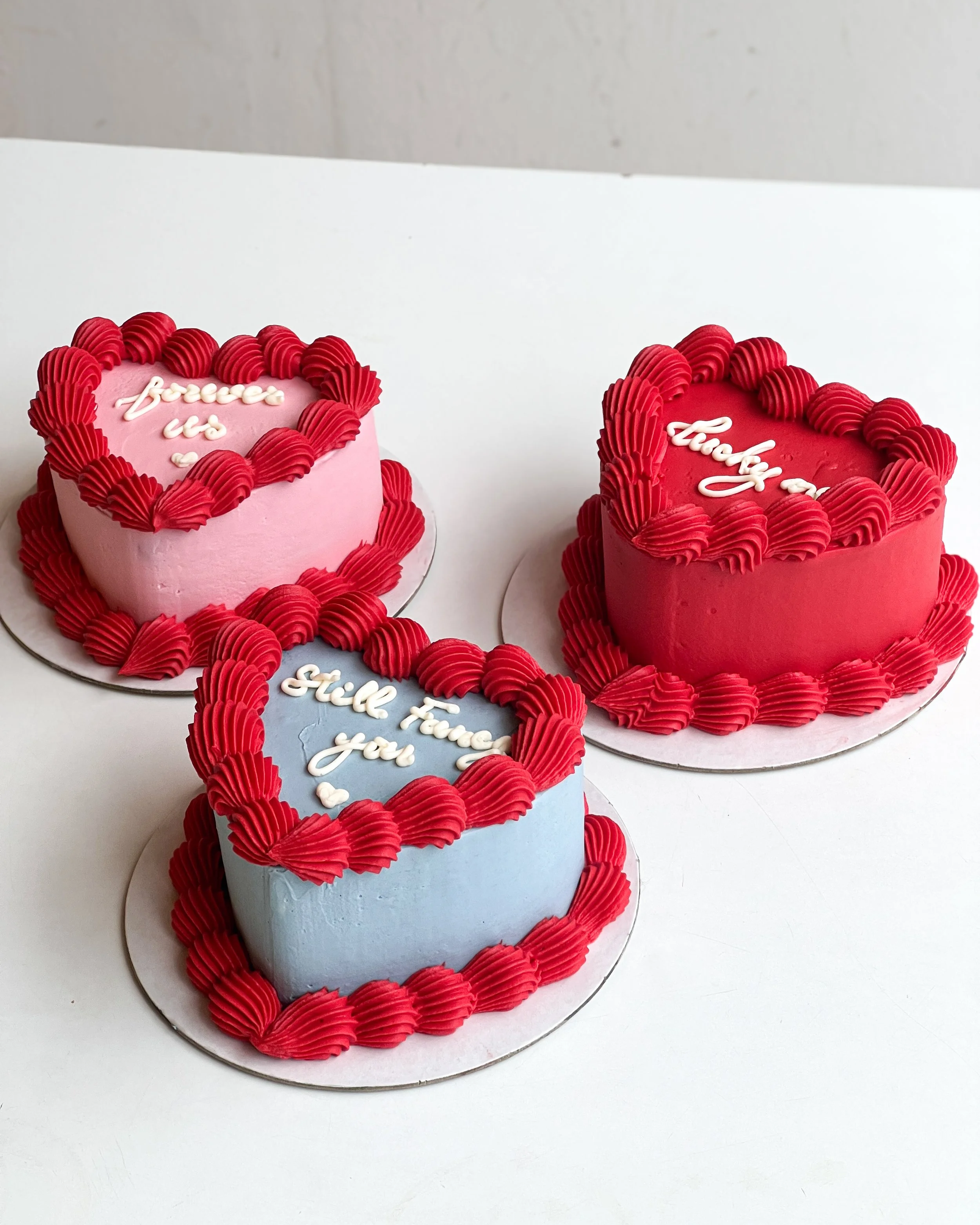 Vegan Vintage Heart Bento Cake (feeds 2-3)