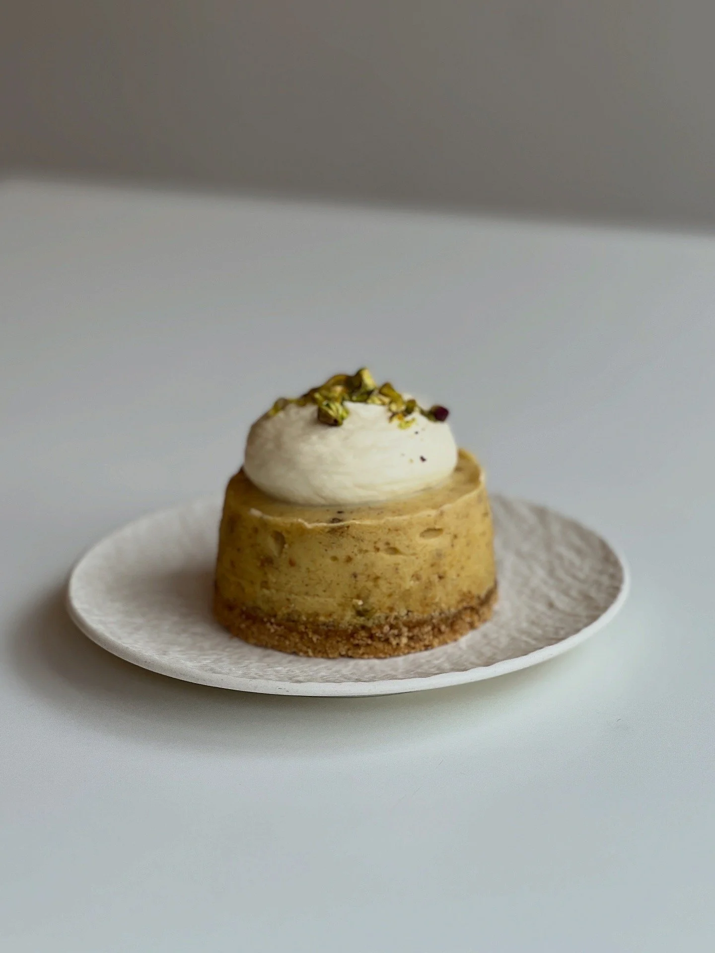 Pistachio White Chocolate Cheesecake