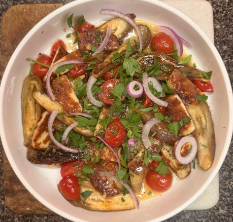 Eggplant &amp; Halloumi with Miso Glaze