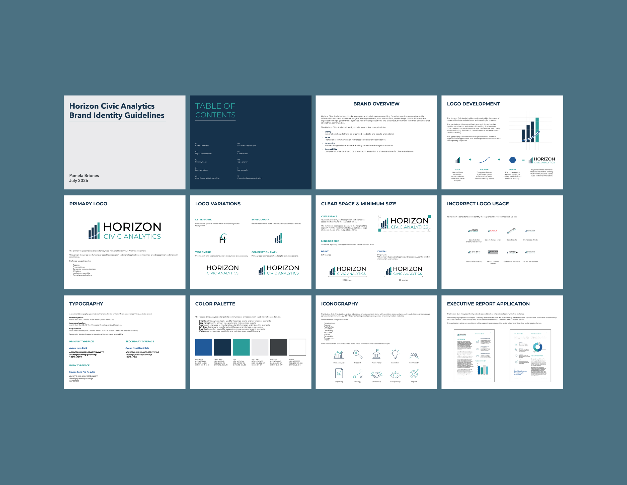 Horizon Civic Analytics | Brand Identity