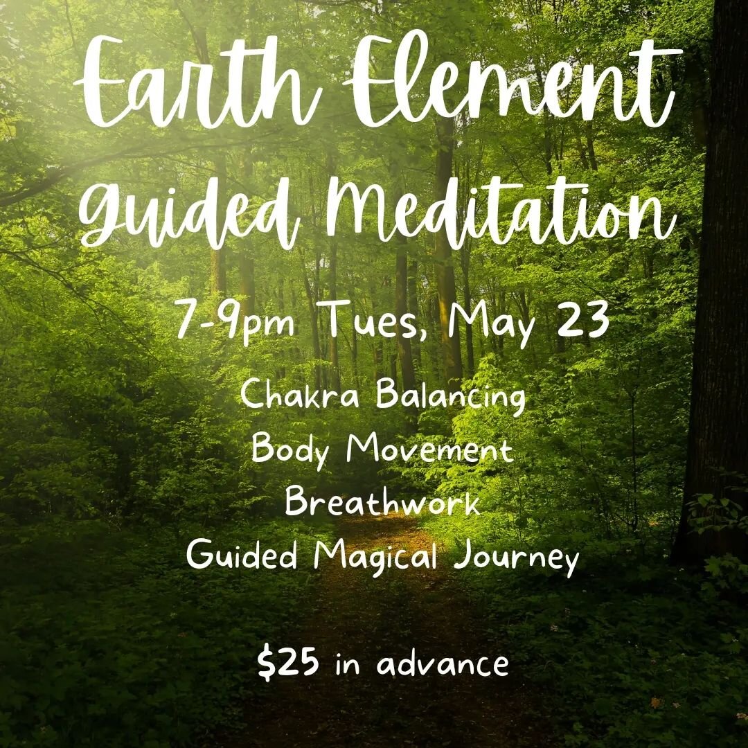 Join us in connecting with the Earth Elementals✨

The evening includes
💚Body Movement &amp; Breathwork with @the.different.tom.different
💚Chakra Balancing &amp; Guided Magical Meditation with yours truly

$25 in advance, DM to book

Hosted @highvib